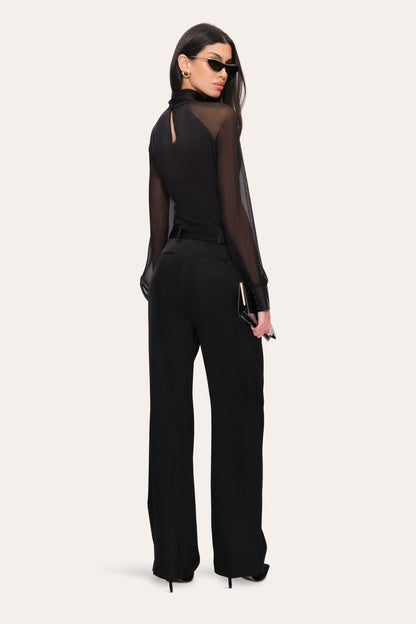 Elie Tahari Satin Belted Pant