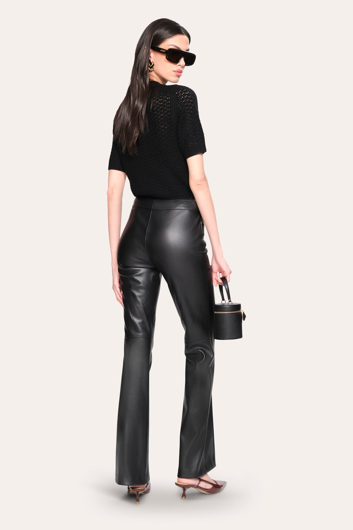 Elie Tahari Caro Vegan Leather Pant