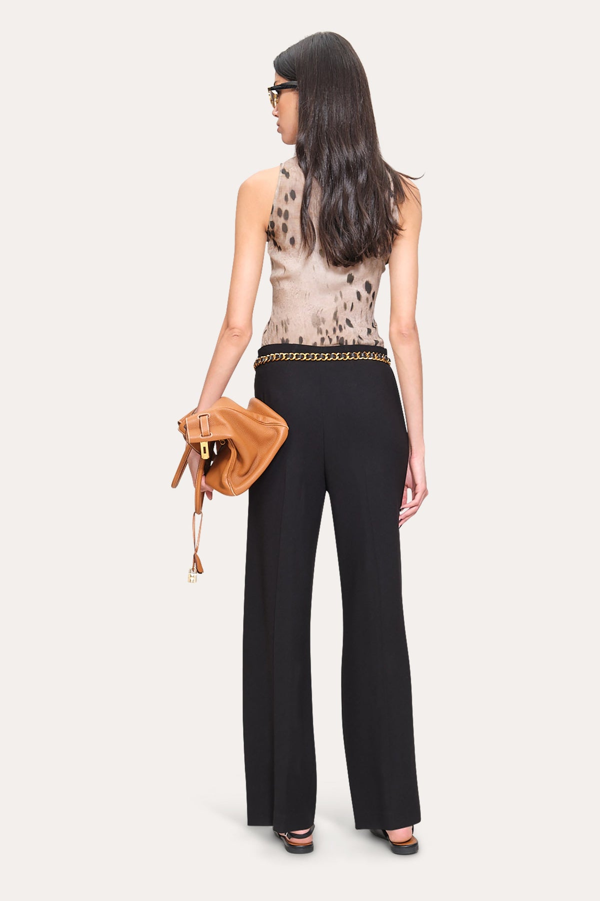 Elie Tahari Crepe Wide Pant