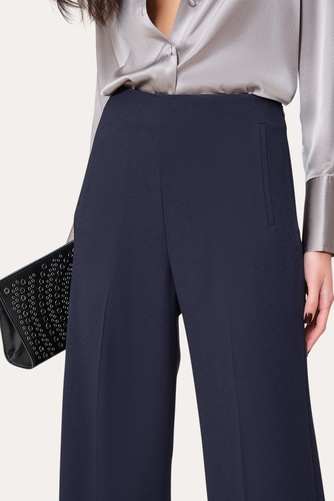 Elie Tahari Crepe Wide Pant