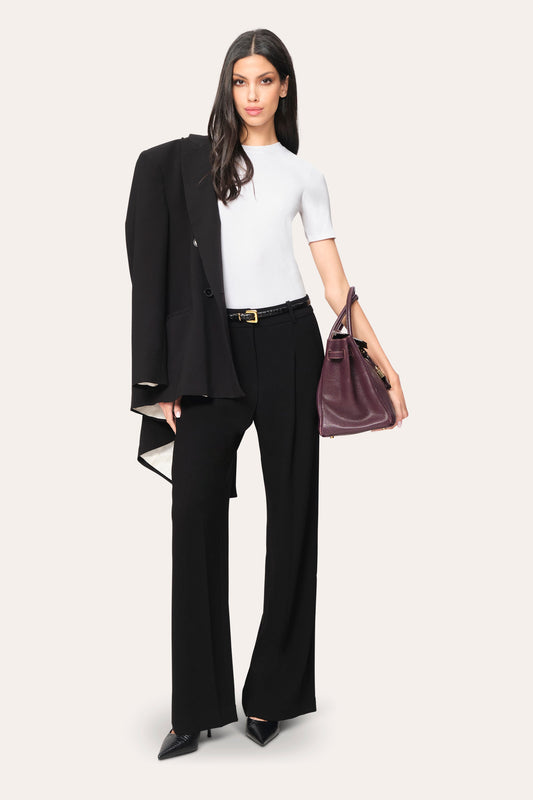 Elie Tahari Pleated Crepe Pant
