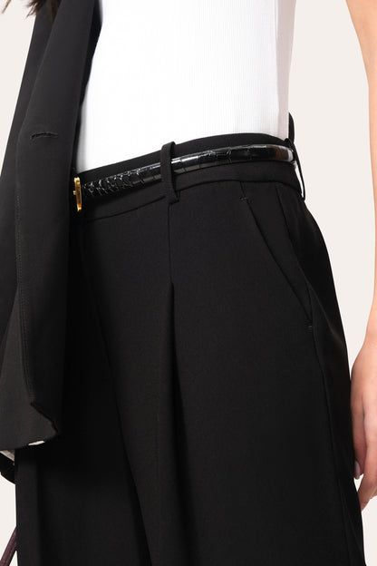 Elie Tahari Pleated Crepe Pant