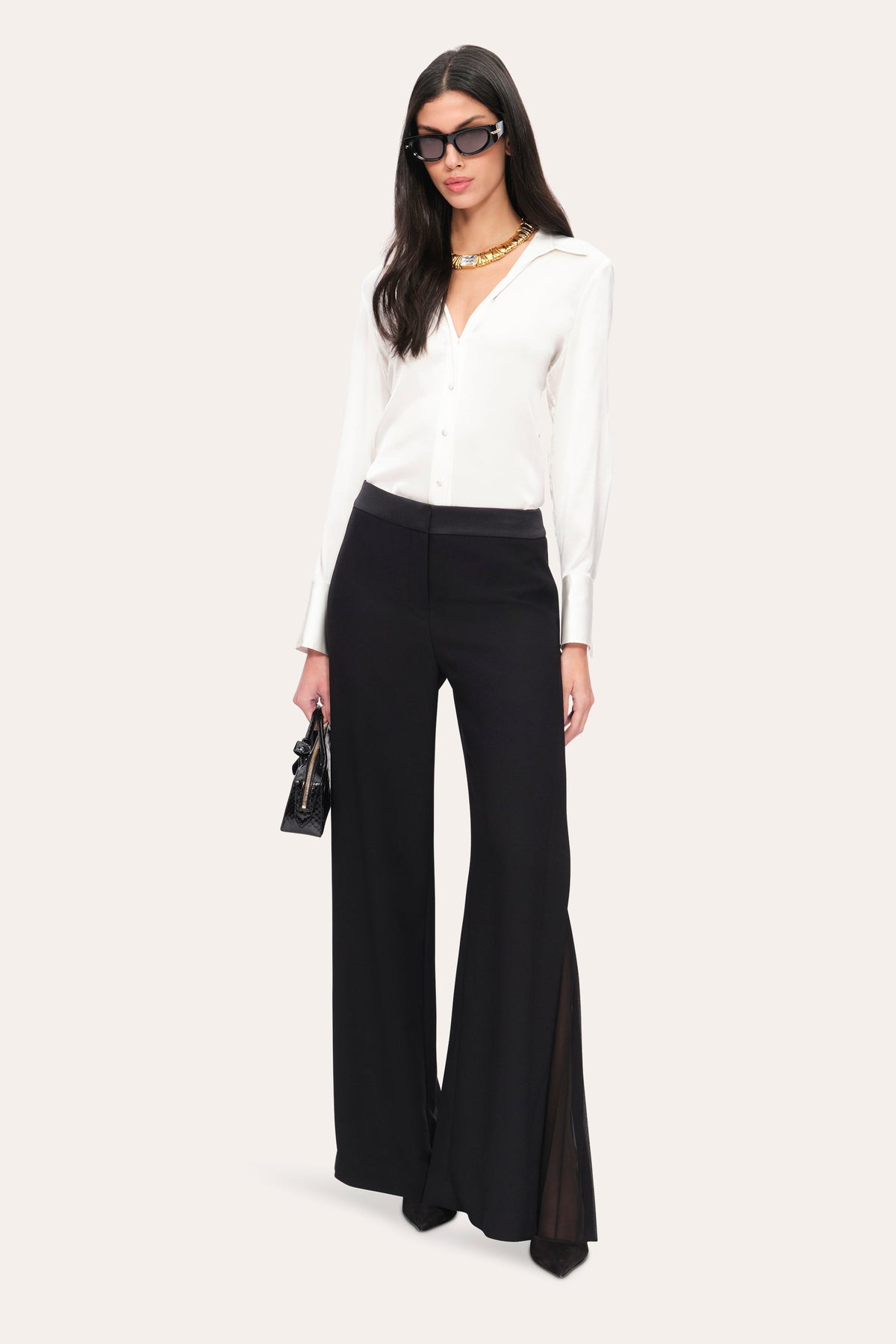 Elie Tahari Fluid Pleated Pant