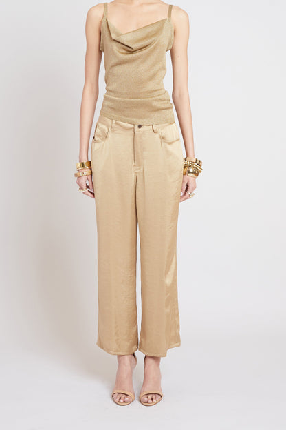 Elie Tahari Washed Satin Fluid Pant