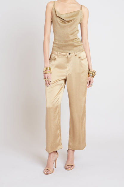 Elie Tahari Washed Satin Fluid Pant