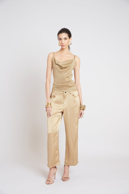 Elie Tahari Washed Satin Fluid Pant